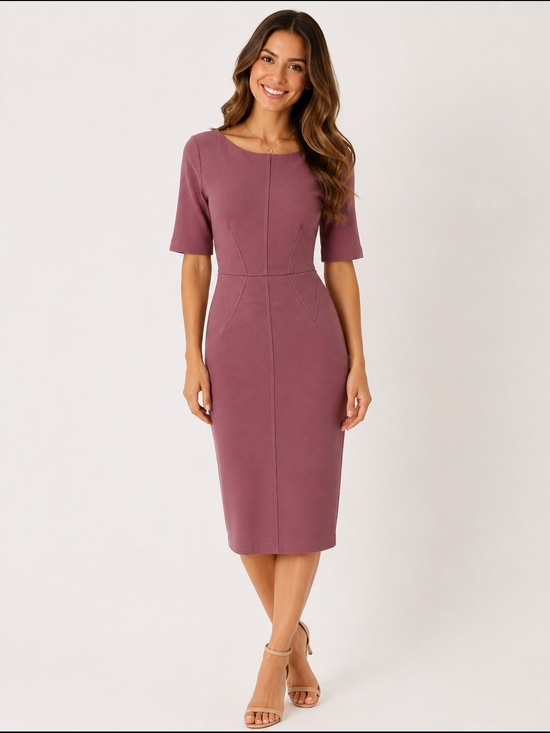 DownEast Dresses & Skirts - DownEast Mauve Midi Dress